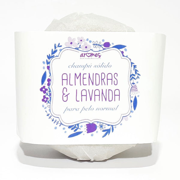 Solid shampoo - Almonds & Lavender: for normal hair