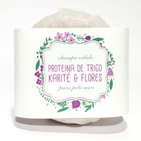 Solid shampoo - Wheat protein, shea & flowers: for dry hair
